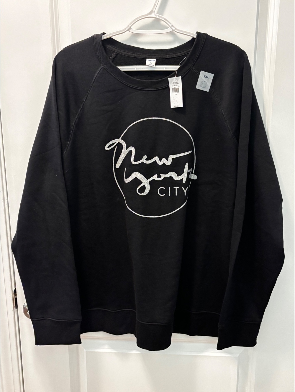 Old Navy Women’s New York City Crewneck Sweatshirt Black Size XXL